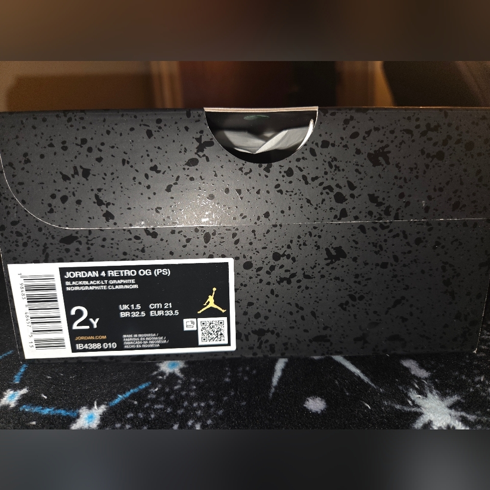 Jordan 4 Retro OG "BLACK CAT" 2025 PS Sneakers - Picture 2 of 7